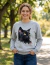Blusa de Moletom - Gato Preto Cósmico