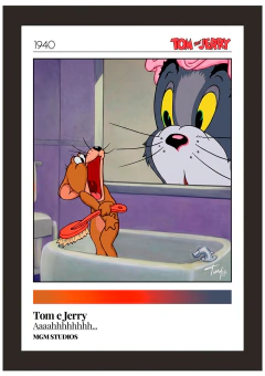 Quadro Decorativo - Tom e Jerry - Ahhhh...