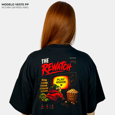 Camiseta Oversized Preta Origins ReWatch