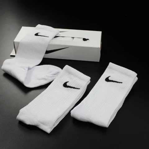MEIA NIKE KIT COM 3 COR BRANCA