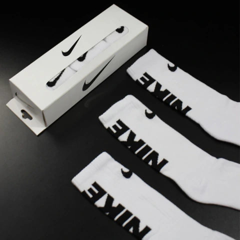 MEIA NIKE KIT COM 3 COR BRANCA