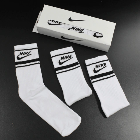 MEIA NIKE KIT COM 3 COR BRANCA