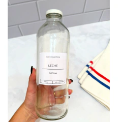 Botella de vidrio - Gibra Deco