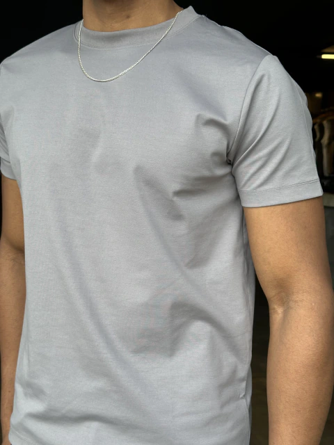Camiseta Mercerizada Lisa Básica Cores