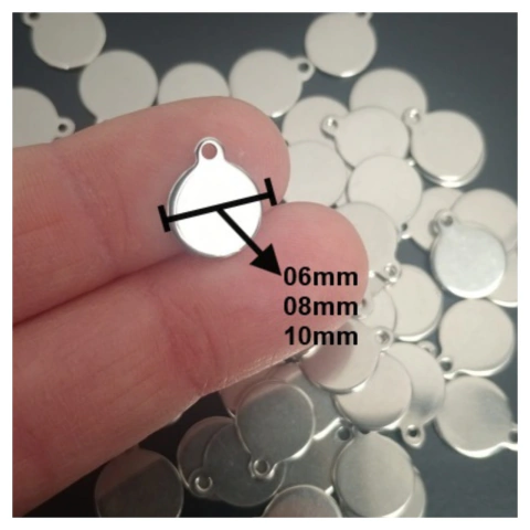 Bases para dijes y aros - Pack 10 Un.