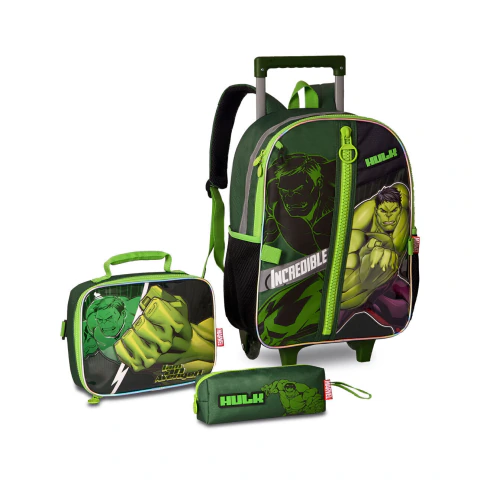 Mochila de Rodinhas Hulk 16 polegadas