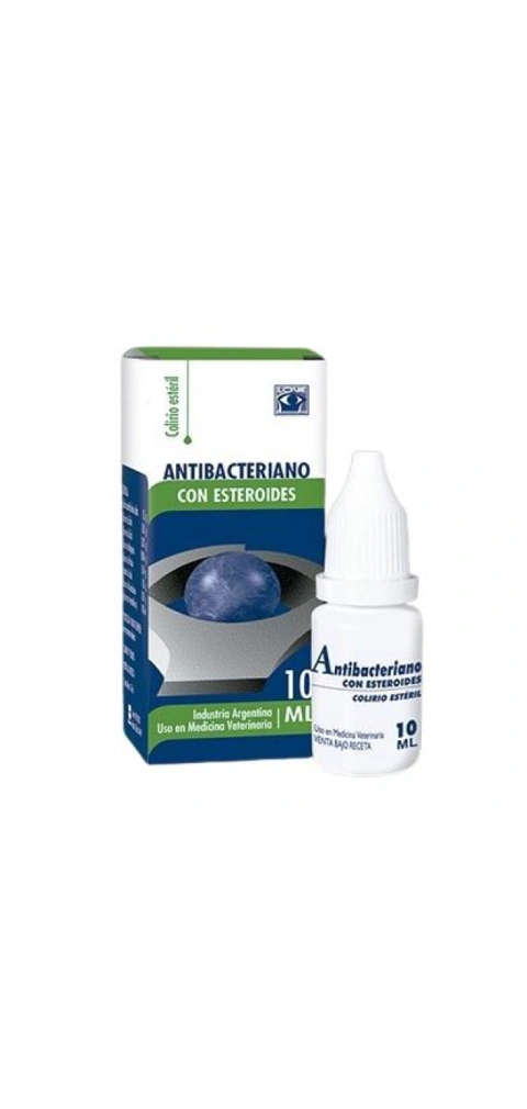 Antibacteriano con Esteroides Love · Frasco x 10ml