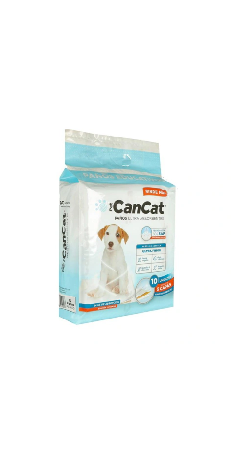 Alfombra sanitaria CANCAT 10 unidades (60 x 60 cm)
