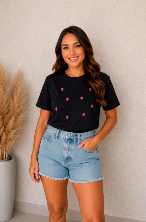 T-shirt Minimalista Moranguinho