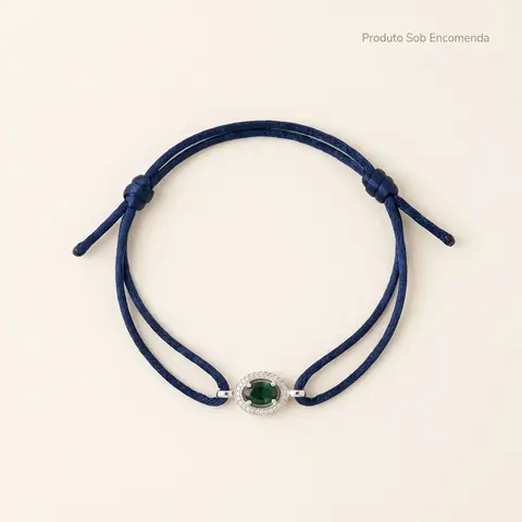 Pulseira Seda Esmeralda Marinho