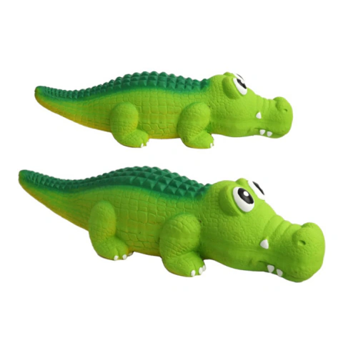 COCODRILO VERDE LATEX 31CM