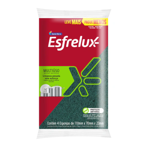 Esponja Esfrelux Multiuso 4 Unidades