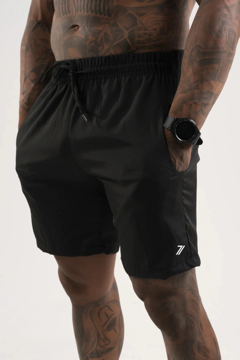 Bermuda Masculina Academia Elastic Logo