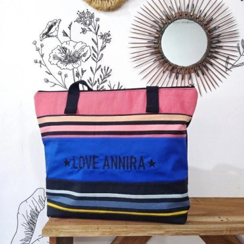Tote Rayas - LOVE ANNIRA