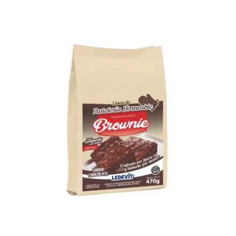Premezcla para brownie Ledevit x 500 Grs