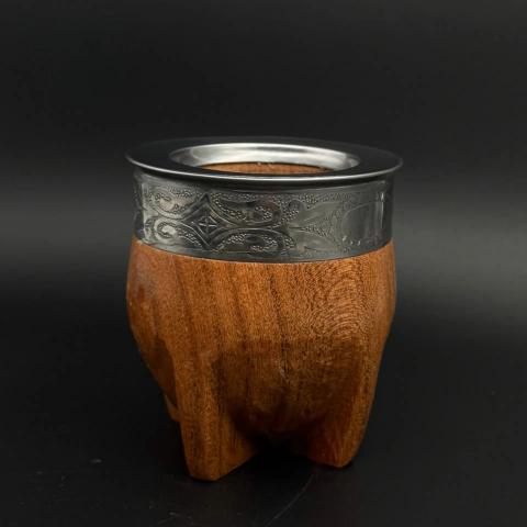 MATE IMPERIAL DE ALGARROBO PIE TALLADO