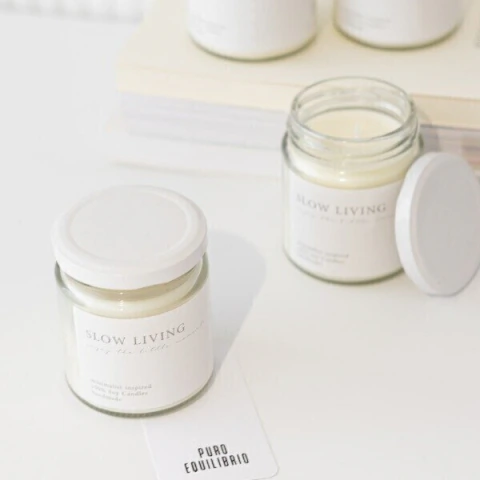 Vela Slow Living - Vainilla & Rosa Búlgara