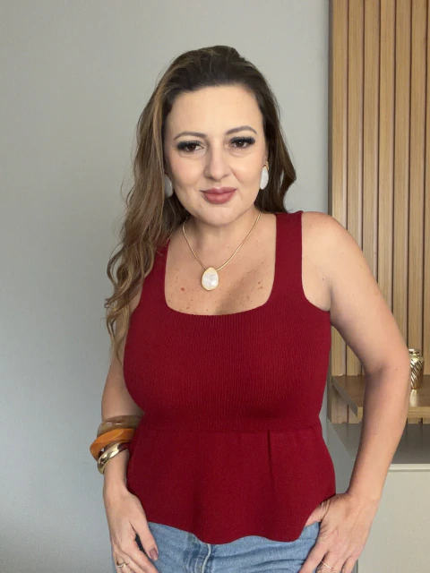 Regata Peplum em Tricô Mariana