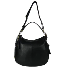 Bolsa Feminina Preta Pavão de Ouro