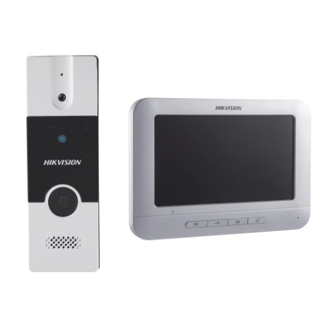 Kit Frente y Videoportero Analogico Hikvision LCD 7 Full HD Modelo Ds-Kis202T