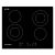 Anafe Electrico Coppens Ec460-6802, Vitroceramico, 59Cm, 4 Hornallas, 9 Niveles Negro (Aevcop6802)