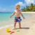 Sunga Infantil 3D Tubarão + Caranguejo Moda Praia Proteção UV 50