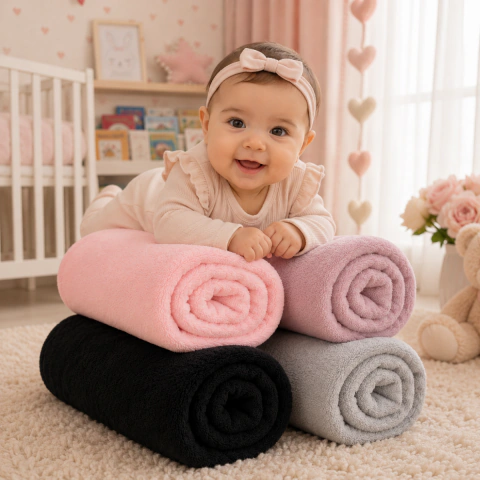 Kit 3 Manta Infantil Soft Peludinha Microfibra Bebe Cobertor Menino Menina na internet