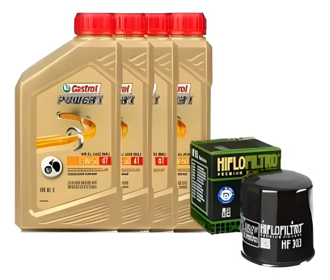 Kit Service Kawa Vulcan 900 Hf303 + Castrol Power 1 10w50