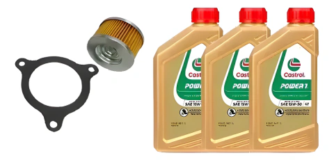 Kit Serv Royal Enfield Himalayan 450 Filtro original CMC-343 + 3 Castrol power 1 15w50 Semisintetico.