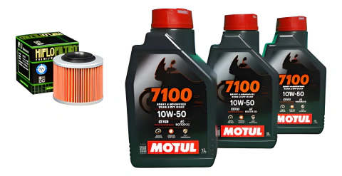 Kit Service Bmw G650 Gs Filtro Hf151 + 3 Motul 7100 10w50 Sintetico.