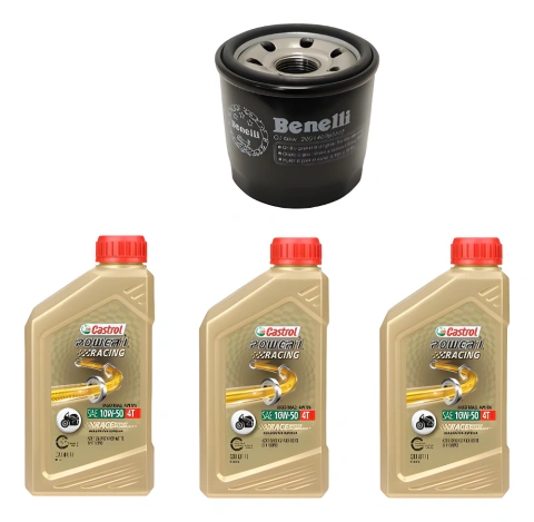 Kit Service Benelli Tnt300 Filtro Original + 3 Castrol 10w50 Sintetico.
