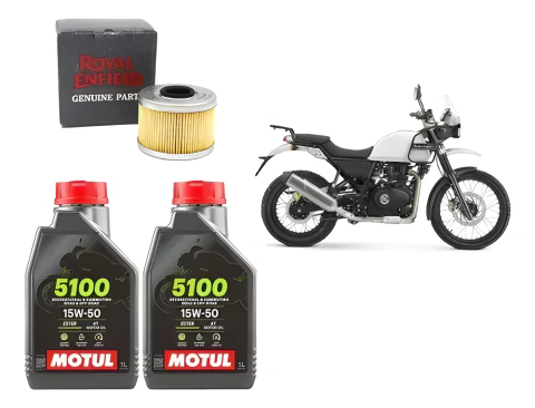 Kit Service Royal Enfield 411 Himalayan Filtro Original + Motul 15w50 15w50.