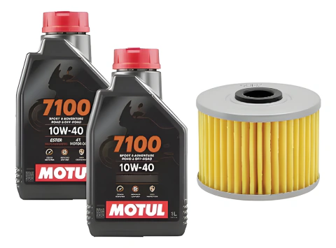 Kit Service Kawa Klx300 Filtro Original 52010-1053 + 2 Aceite Motul 7100 10w40.