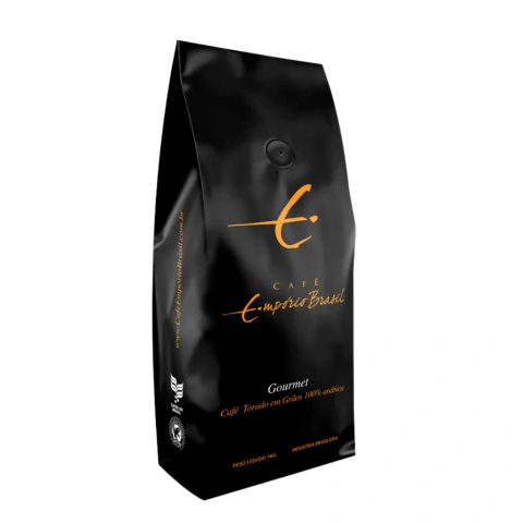Café Torrado Em Grãos Empório Brasil Gourmet Black 1kg