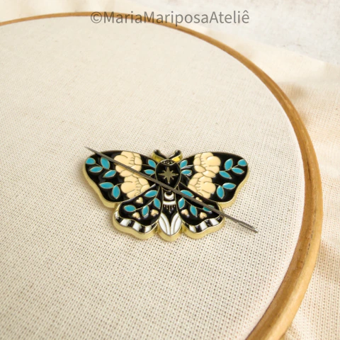 Imã de Agulha - Mariposa Azul