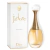 Frasco e embalagem do perfume Dior J'adore Eau de Parfum com design elegante e detalhes dourados