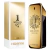 Frasco dourado e embalagem do perfume 1 Million Parfum de Rabanne
