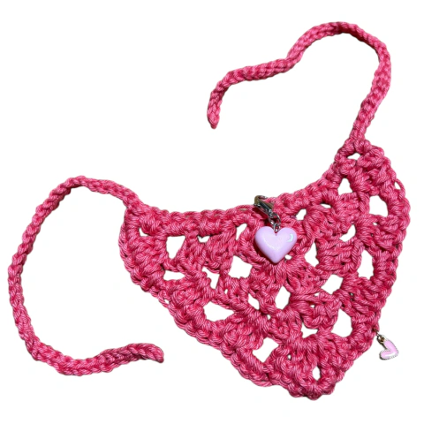 Bandana 07 - Coração Rosa