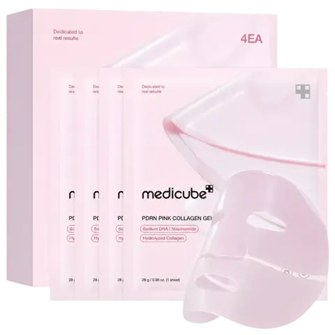 Medicube Salmon PDRN Pink Collagen Jelly Gel Mask - 4 unidades