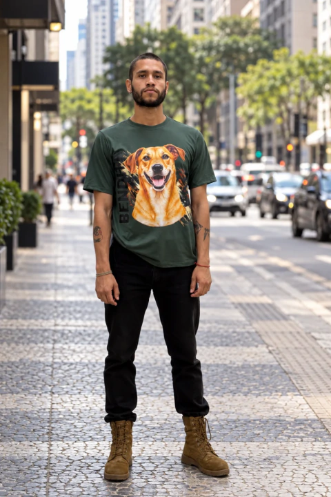 CAMISETA UNISSEX VIRA-LATA CARAMELO