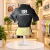 Camiseta Pet Street Preta com Listras na internet