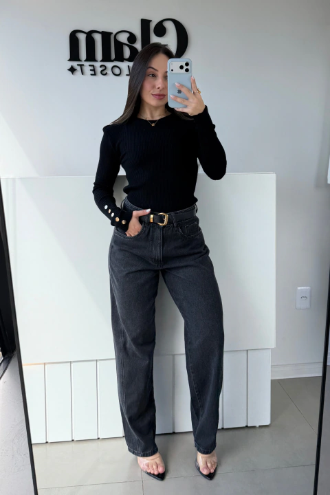 Cinto Feminino com Fivela Dourada