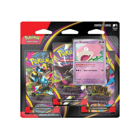Pokemon Blister Triplo ME05 Escuridão Absoluta Slowpoke