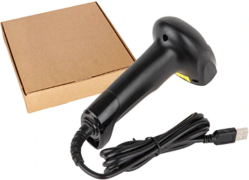 LECTOR DE CODIGO DE BARRAS EVAWGIB SC-JXH18 1D LASER CABLE USB SIN PIE SIN BASE