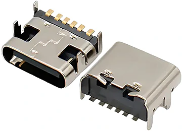 USB JACK HEMBRA TIPO C 6 PINES