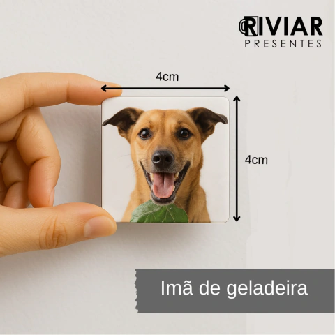 Azulejo 4x4 com imã personalizado