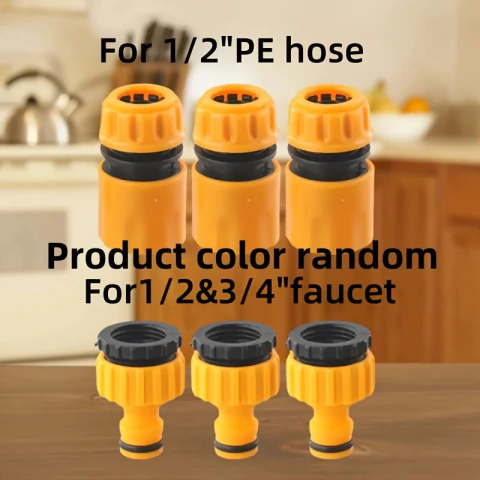 Kit de Conectores Rápidos para Mangueira 1/2” e 3/4” com Adaptadores de Torneira