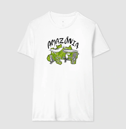 Estampa "Amazônia" - Letra preta