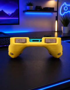 Suporte Banana Grip Controle Compatível Nintendo Switch 2 Amarelo Com Detalhes Em Marrom - loja online