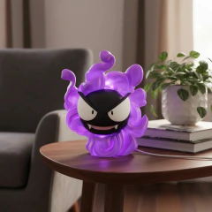 Luminária Led Gastly Decorativa Inspirada No Personagem - Print E Reprint